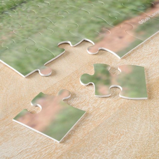 Bob Langrish | Zwarte Lusitano-springmane Legpuzzel (Zijkant)