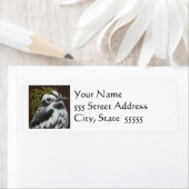 Bob le étiquette de adresse de la paruline noire e (En situation)