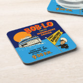 Bob-Lo Special Moonlight Cruise Retro Design Bier Onderzetter (Linkerzijde)