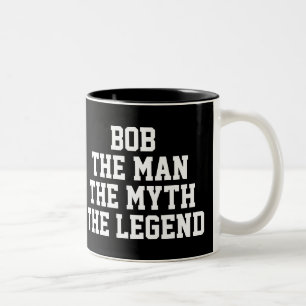 Bob: Man, mythe, legende, zwart Tweekleurige Koffiemok