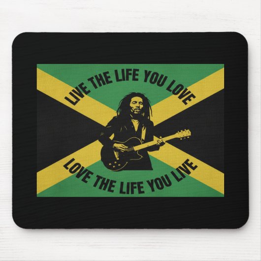 Bob Marley Mouse Pad Muismat (Voorkant)