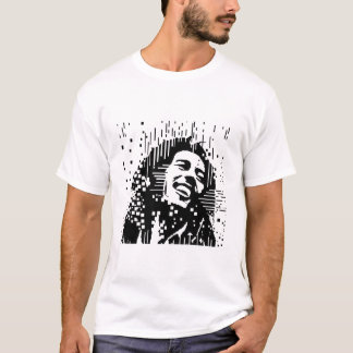 Bob Marley Pixel Cuadrado T-shirt