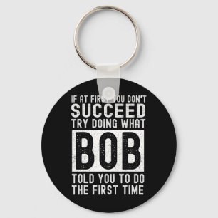 BOB Naam Gepersonaliseerde Verjaardag Leuk Kerstmi Sleutelhanger