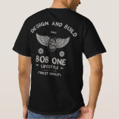 Bob One Motorcycle T-shirt Style (Achterkant)