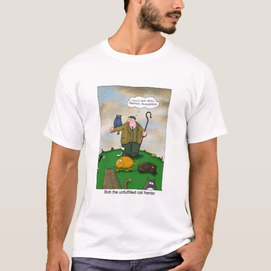 Bob the Cat Herder - Software Developer Manager T-shirt (Voorkant)