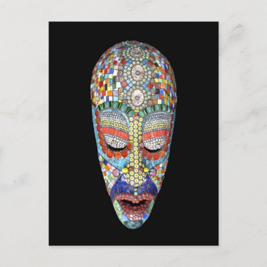 Bob, waarom het Long Face? Mozaïekmasker Briefkaart (Voorkant)