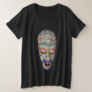 Bob, waarom het Long Face? Mozaïekmasker Grote Maat T-shirt