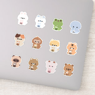 Boba Animals Sticker