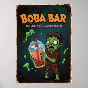 Boba Bar – De favoriete drank van de ondood! Poste Poster