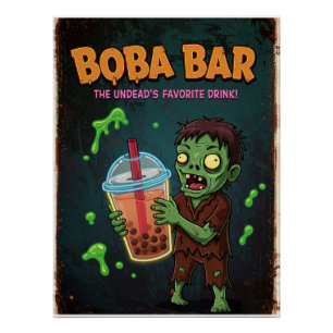 Boba Bar – Het favoriete... glanzende poster van d Perfect Poster