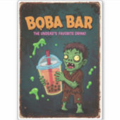 Boba Bar – The Undead’s Favorite Vinyl Sticker (Devant)
