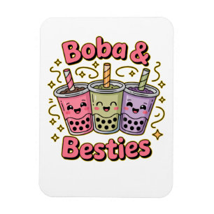 BOBA & Besties Vibes - Perfect voor liefhebbers va Magneet