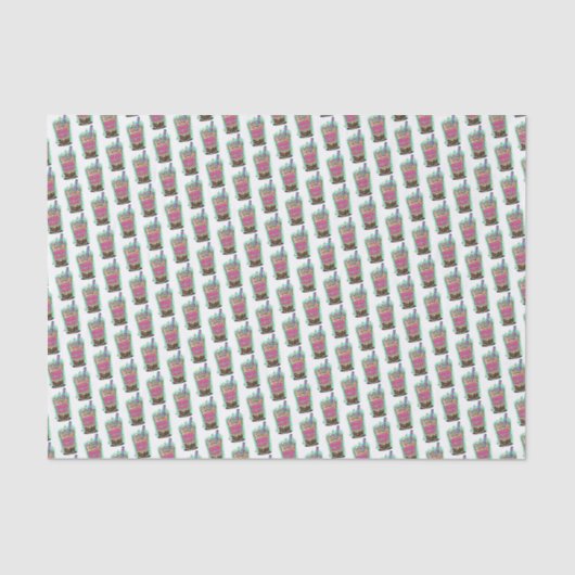 Boba Blast – Sip or Die! Tissue Paper Tissuepapier (Voorkant)