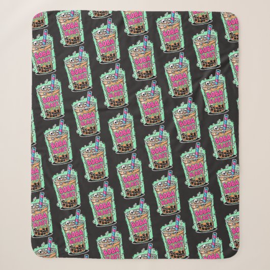 Boba Blast – Sip ou Meurs ! Plaid Sherpa (Devant)