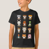 Boba Bubble Milk Tea Chinese Zodiacs Animal Lunar T-shirt (Voorkant)
