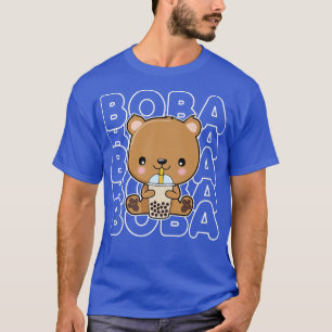 Boba Bubble Milk Tea Cute Anime Beer Tiener Girls T-shirt