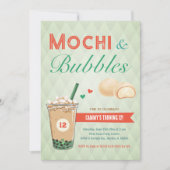Boba Bubble Tea Mochi Sweet Kinder Tiener Meisje T Kaart (Voorkant)