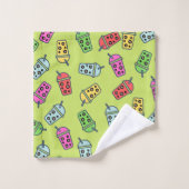 Boba Bubble Tea Motif (Gant de toilette)