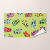Boba Bubble Tea Motif (Serviette à main)