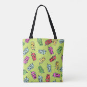 Boba Bubble Tea Pattern Draagtas (Achterkant)
