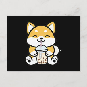 Boba Corgi, Corgi Boba, Boba Shiba, Shiba, Corgi Uitnodiging Briefkaart