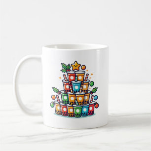 Boba Kerstboom - Funny Bubble Tea Holiday Koffiemok