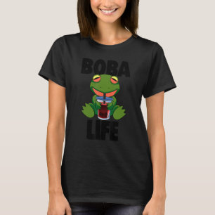 Boba Life Frog Women Love Boba Tea T-shirt