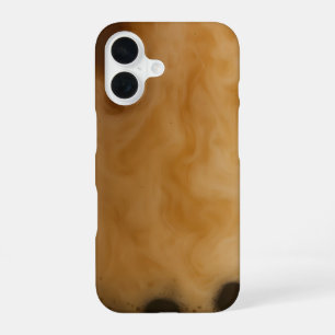 Boba melk thee textuur foto iPhone 16 hoesje