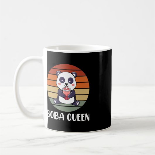 Boba Queen Bubble Tea Japanner Panda Anime Ka Koffiemok (Links)