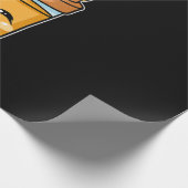 Boba Tapioca Pearls Bubble Milk Tea Drink Corgi Cadeaupapier (Hoek)