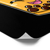 Boba Tapioca Pearls Bubble Milk Tea Drink Corgi Poster (Hoek)