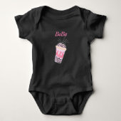 boba tea bubble tea baby bodysuit (Voorkant)