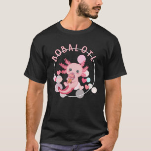 Boba Tea Bubble Tea Milk Tea Anime Axolotl Schatti T-shirt