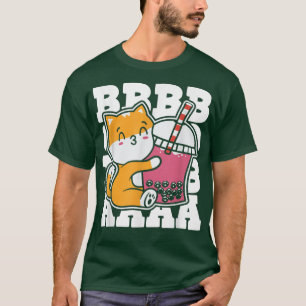 Boba Tea Cat Bubble Tea Kawaii Anime Japanse melk T-shirt