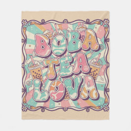 Boba Tea Lova Fleece Deken
