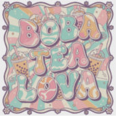 Boba Tea Lova Sticker (Voorkant)