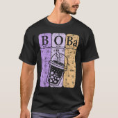 Boba Tea Periodic Table Elements Bubble Tea  Nerd T-shirt (Voorkant)