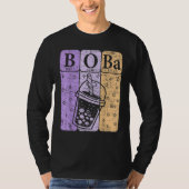 Boba Tea Periodic Table Elements Bubble Tea Nerd T-shirt (Voorkant)