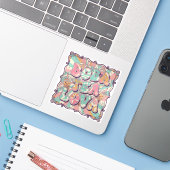 Boba Thee Minnaar Sticker (Laptop met iPhone)