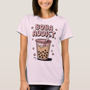 Boba Verslaafde Bubble Tea T-shirt