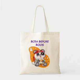 Boba voor Boos Piraat Kawaii Panda Bubble Tea Tote Bag