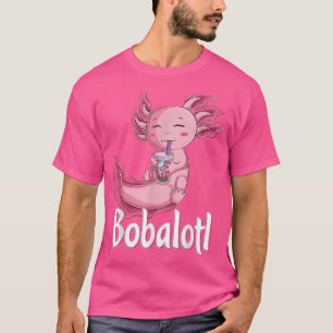 Bobalotl aolotl Boba tea buble Milk Kawaii Anime T-shirt