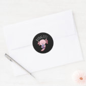 Bobalotl Axolotl Boba Tea Bubble Milk Ronde Sticker (Envelop)
