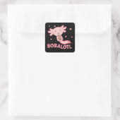 Bobalotl Axolotl Lovers Sweet Animals Bubble Tea S Vierkante Sticker (Tas)