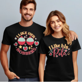 Bobbers Valentijnsdag Paar Matching Funny Match Trui