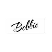 Bobbie-naam cursief script rubberstempel (Afrduk)
