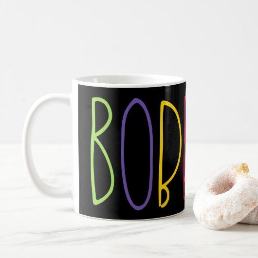Bobbins, Manchester Slang voor rubber Koffiemok (Met donut)
