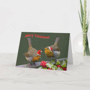 Bobbin's Robins kerst Kaart