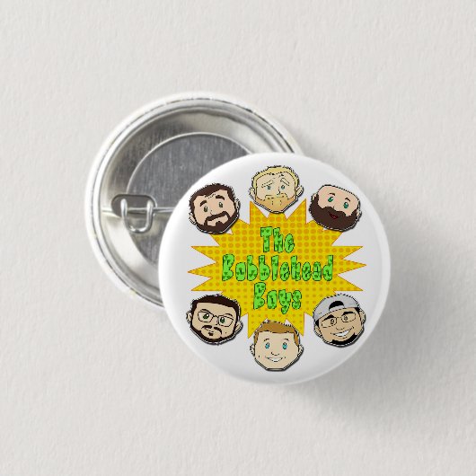 Bobblehead Boys Button (Voorkant /achterkant)