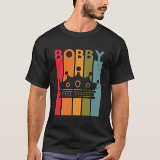Bobby Gift Idee Voor Jongens Mannen Retro Voornaam T-shirt